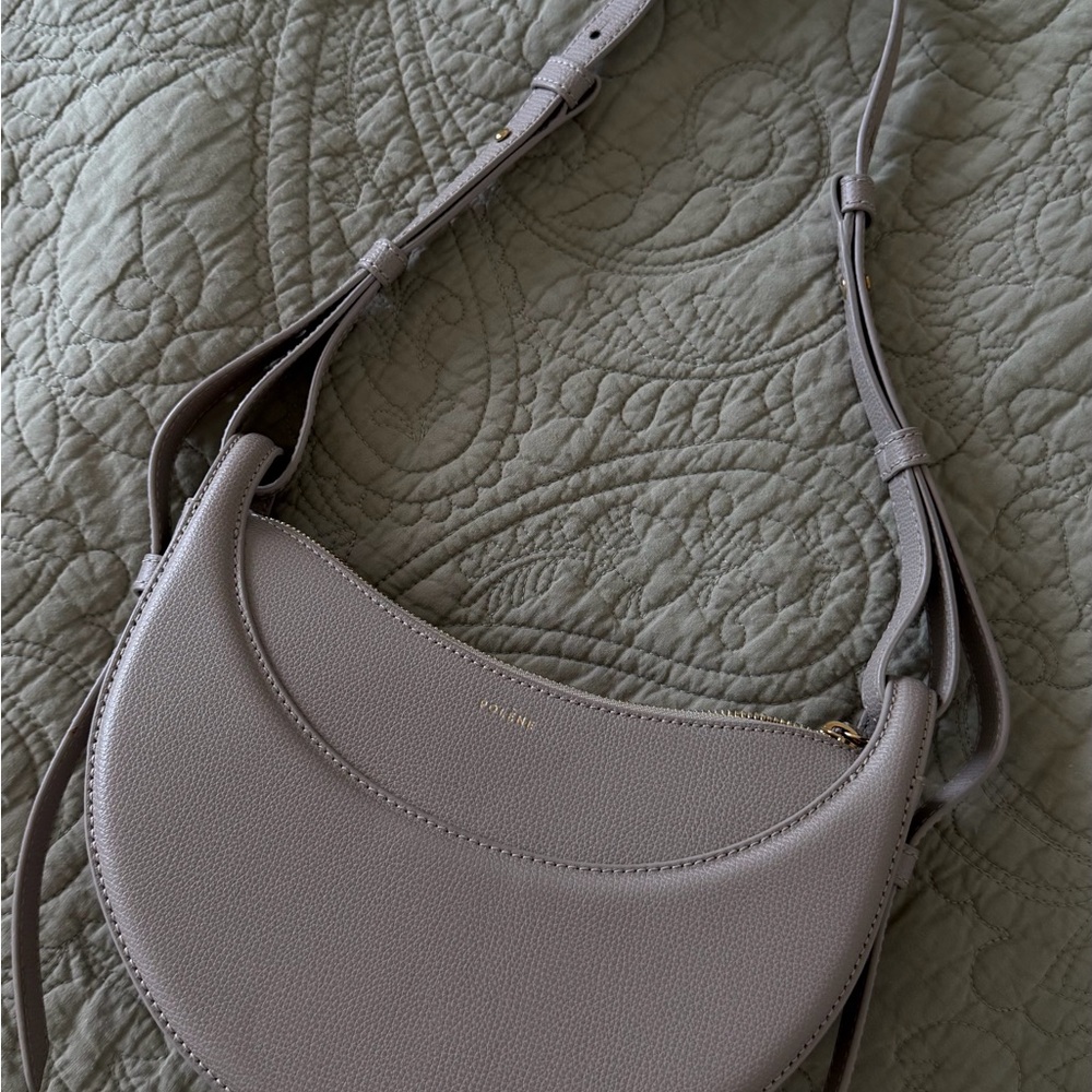 Polene Chic Gray Shoulder Bag